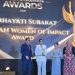 Penerimaan anugerah ASEAN Women of Impact Award 2025 kepada pendiri ParagonCorp, Nurhayati Subakat. Foto: Dok.