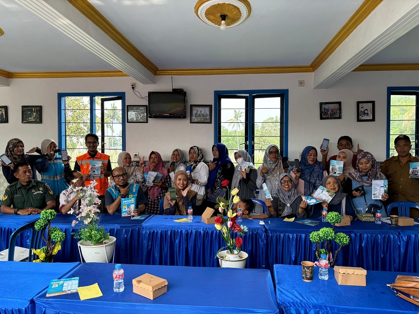Suasana sosialisasi keselamatan listrik di desa oleh PLN UP3 Malang. Foto/dok