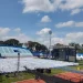 Kursi kursi yang dipersiapkan untuk audiens acara dakwah Dr Zakir Naik di Starion Gajayana, Kota Malang. (Foto/M Sholeh)