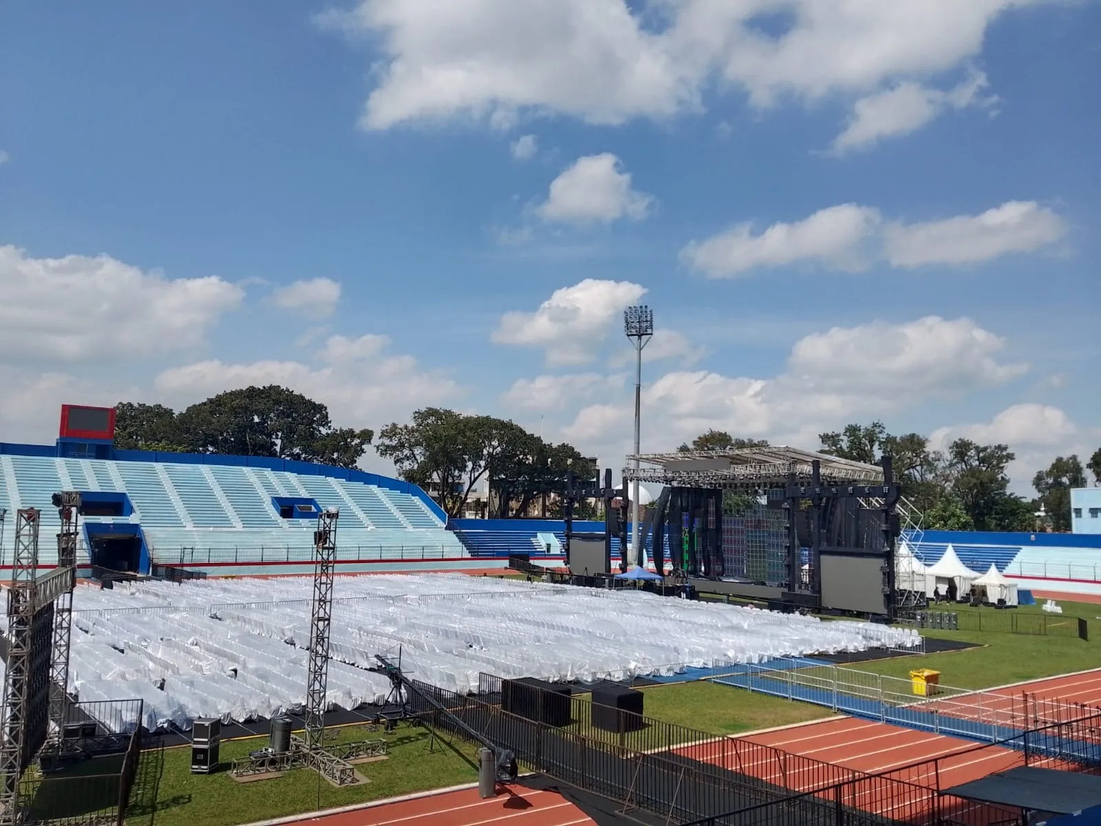 Area stadion Gajayana tempat dakwah Dr Zakir Naik di Kota Malang