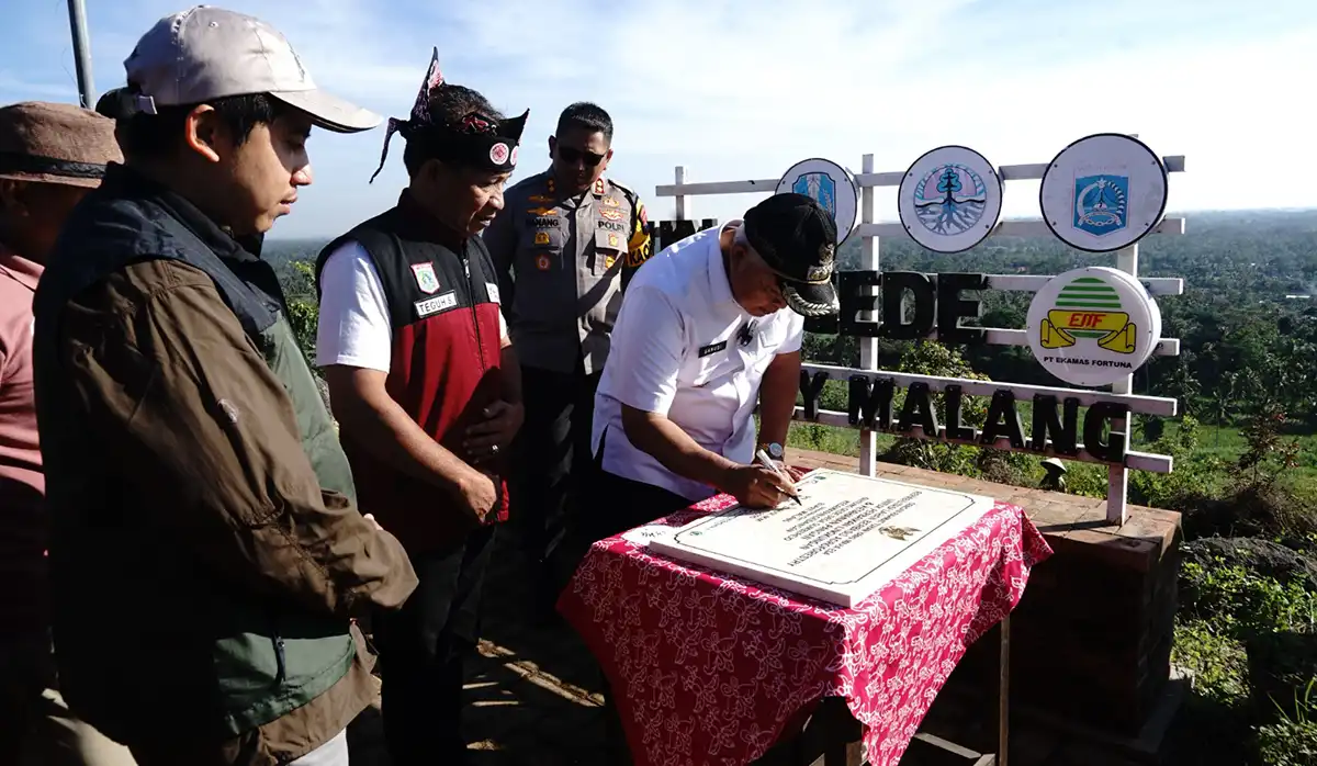 Peresmian wisata gunung Gede