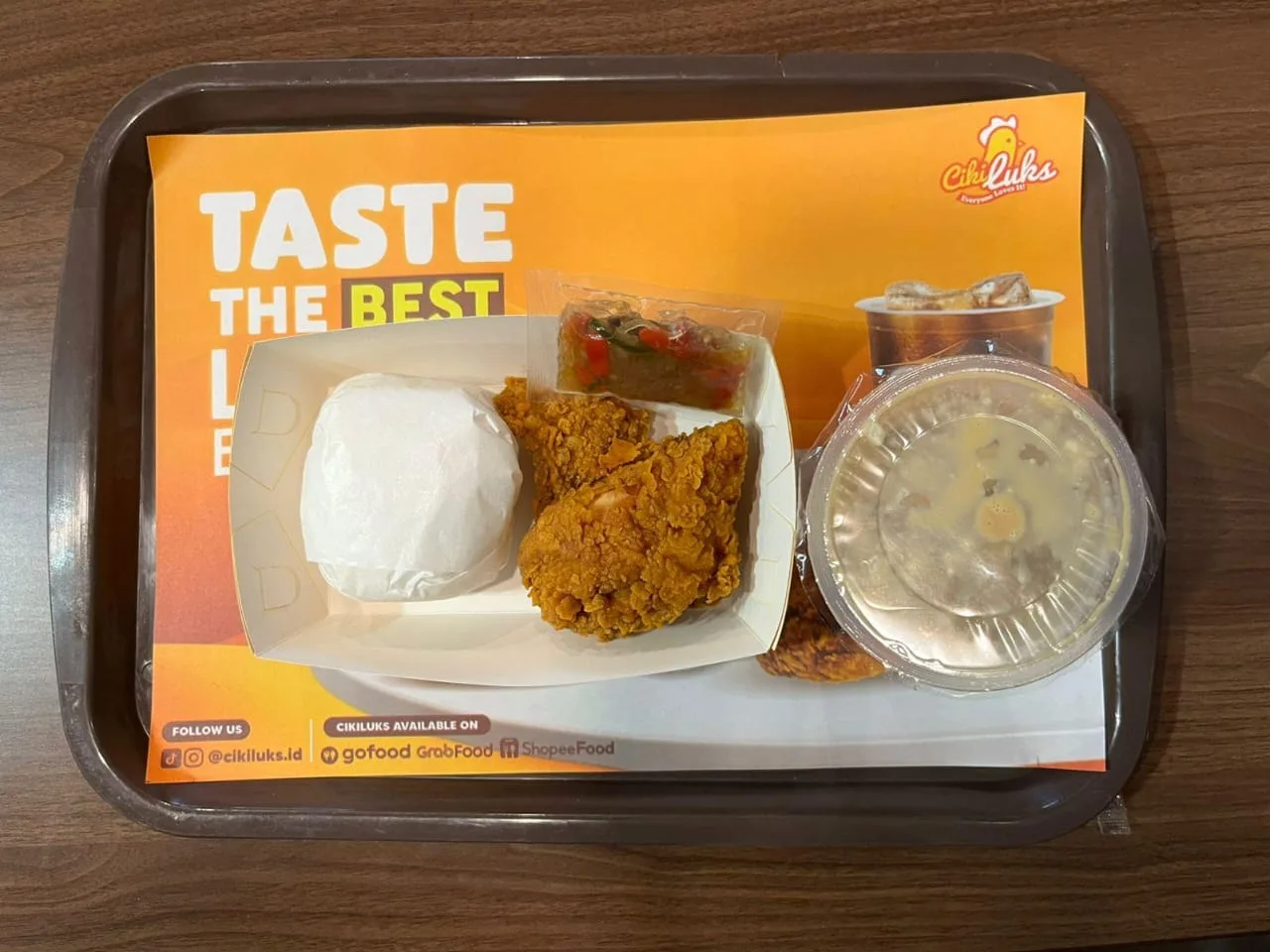 Salah satu menu Cikiluks Malang