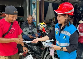 PLN ULP Singosari menyosialisasikan bahaya aktivitas di sekitar jaringan listrik. Foto/dok