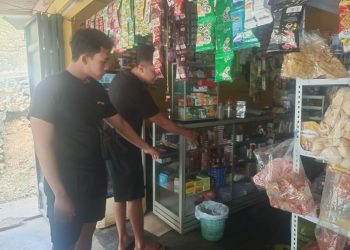 Salah satu kios yang menjadi sasaran tersangka pemuda Bantur. Foto: Polres Malang