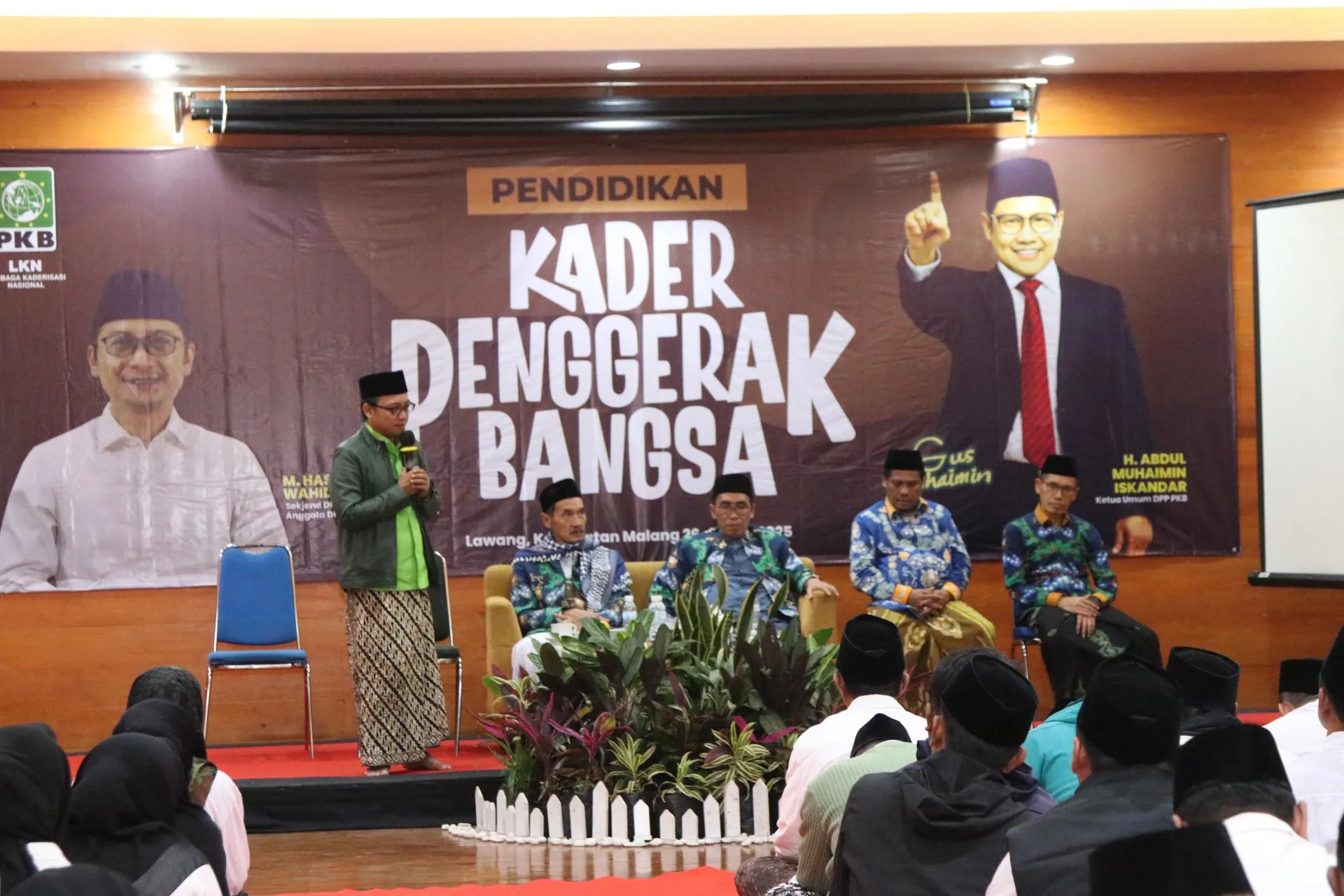 Sekjen DPP PKB, M. Hasanuddin Wahid saat memberi materi di Pelatihan Kader Penggerak Bangsa (PKPB). Foto/dok