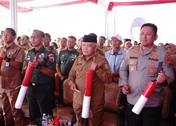 Bupati Malang bersama Forkopimda pada peresmian Koperasi Desa Merah Putih