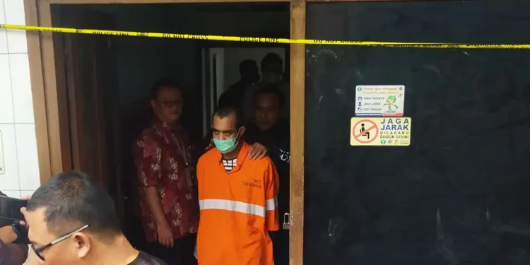 Rekonstruksi Pelaku pembunuhan perempuan