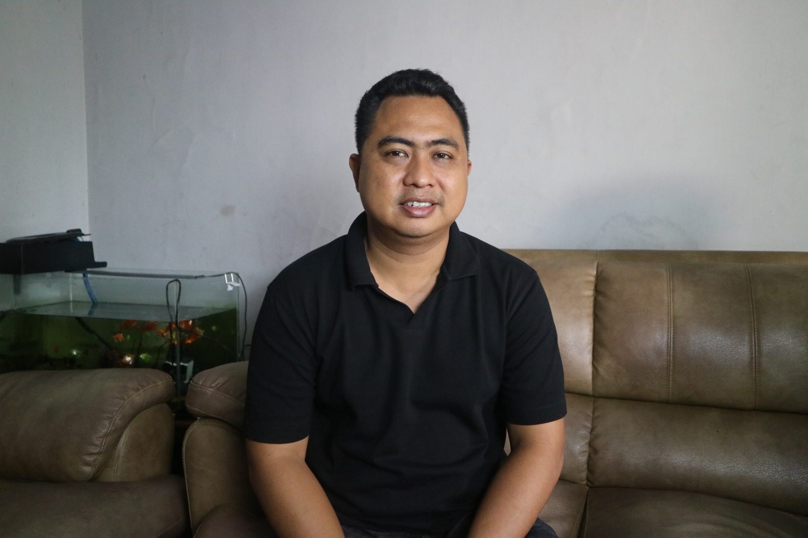 Ketua Paguyuban Ketua Paguyuban Sound Malang Bersatu, David Stefan saat menjadi narasumber dalam podcast Tugu Inspirasi. Foto: dok. Tugu Malang ID