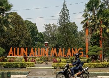 Ilustrasi taman kota di Kota Malang. Foto/M Sholeh