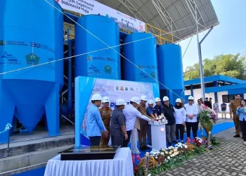 Peresmian operasional WTP SPAM Bango Kota Malang, sistem penyediaan air bersih. (Foto/M Sholeh)
