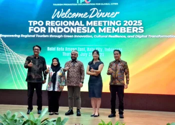 Semangat Kota Batu gaungkan pariwisata ke kancah global di TPO Regional Meeting 2025. Foto: Azmy