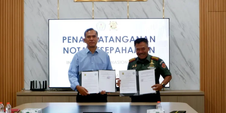 ITN Malang teken MoU dengan Politeknik Angkatan Darat (Poltekad) Malang. Foto/dok ITN Malang
