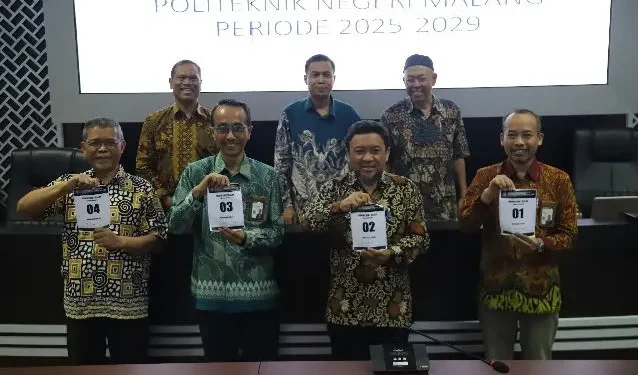 Empat kandidat maju dalam bursa calon Direktur Polinema periode 2025-2029./Foto: Dok.Polinema