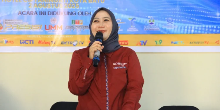 Hilda Daningtyas resmi menjabat sebagai Ketua IJTI Malang Raya periode 2025-2028. Foto: Dok.