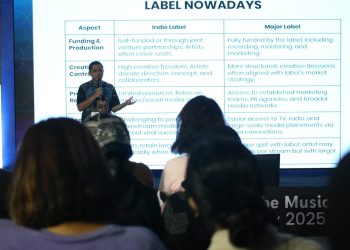 Ade Govinda saat mengisi acara dalam gelaran Loka Nesia 2025 di MCC. (Foto/M Sholeh)
