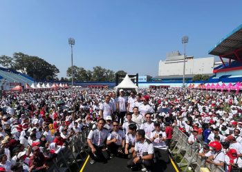 Animo masyarakat dalam acara Gajayana Jalan Tahes 2025 untuk 1.000 Event Kota Malang. (Foto/M Sholeh)