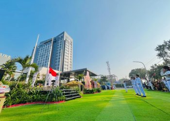 Upacara Kemerdekaan HUT RI ke-80 di Grand Mercure Malang Mirama. Foto/dok