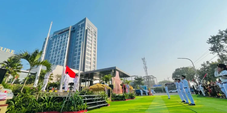 Upacara Kemerdekaan HUT RI ke-80 di Grand Mercure Malang Mirama. Foto/dok