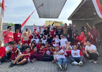 Acara warga Merjosari Kota Malang dalam memperingati HUT RI ke-80. Foto/dok