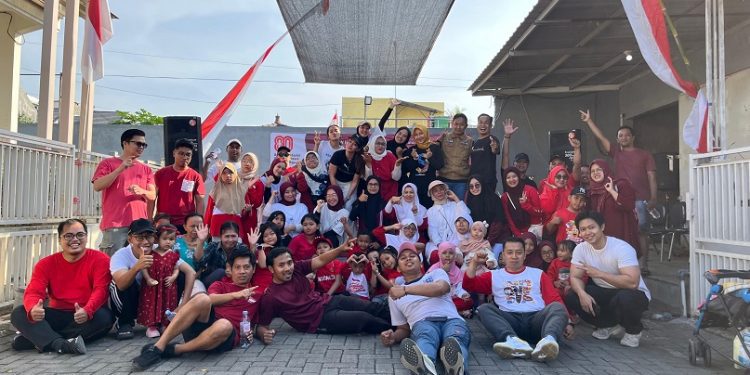 Acara warga Merjosari Kota Malang dalam memperingati HUT RI ke-80. Foto/dok