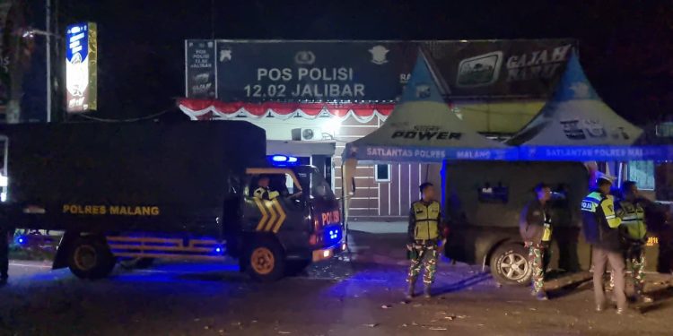 Personel gabungan gelar patroli skala besar di wilayah Kabupaten Malang. Foto: Polres Malang