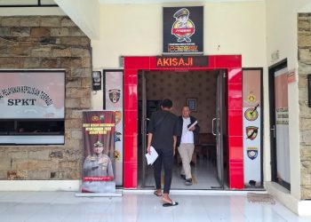 Polsek Pakisaji jadi sasaran perusakan 13 pemuda. Foto: Aisyah Nawangsari Putri