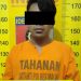 Tersangka pengedar sabu, AM usai diamankan polisi. Foto: Polres Malang