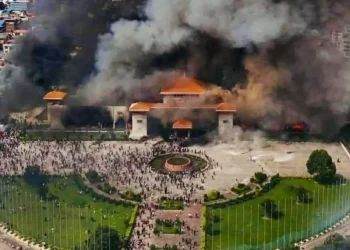 Kondisi Nepal semakin memburuk imbas dari gelombang protes yang berujung tindak kekerasan di berbagai wilayah negara tersebut. /Foto: Tangkapan layar akun X, @ProudSocialist.