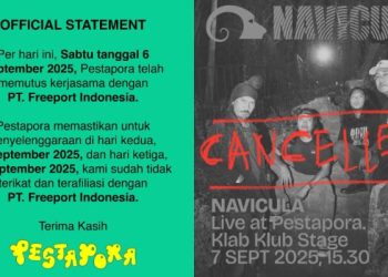 Deretan musisi dan band memutuskan batal tampil di Pestapora 2025 karena kontroversi sponsor. /Foto: Kolase Instagram @pestapora dan @naviculamusic.