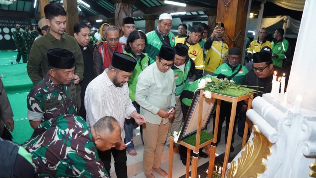 Pemkot Batu dan Aliansi Ojol gelar doa bersama. Foto: Prokopim KWB