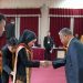 Pelepasan dan sumpah profesi calon guru Fakultas Ilmu Pendidikan Unikama. (Foto/M Sholeh)