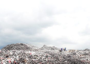 Ilustrasi sampah di TPA Supit Urang Kota Malang. (Foto/M Sholeh)