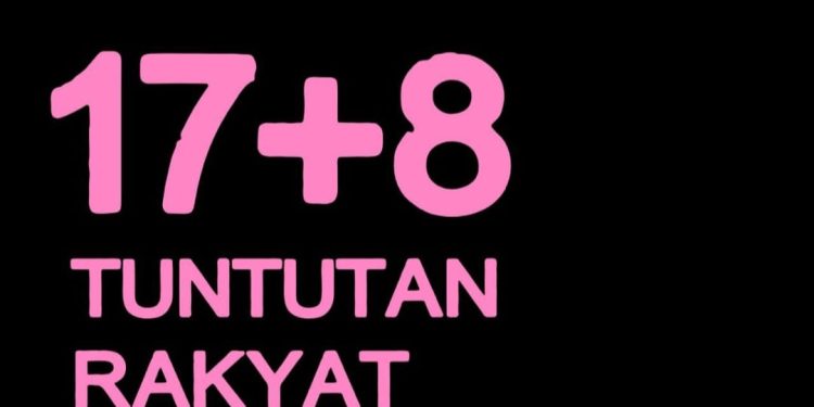 Viral Tuntutan Rakyat 17+8 yang diunggah warganet di berbagai platform media sosial usai aksi massa beberapa waktu ini. /Foto: Tangkapan layar akun X @IndoPopBase.