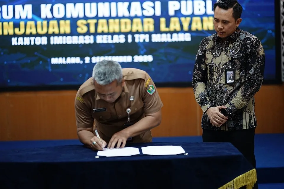 Cara forum komunikasi publik oleh Kantor Imigrasi Kelas I TPI Malang. Foto/dok