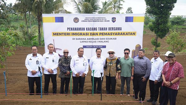 Menteri Imigrasi dan Pemasyarakatan, Jenderal Pol. (Purn.) Drs. Agus Andrianto, S.H., M.H saat kunjungan ke Jawa Timur. Foto/dok