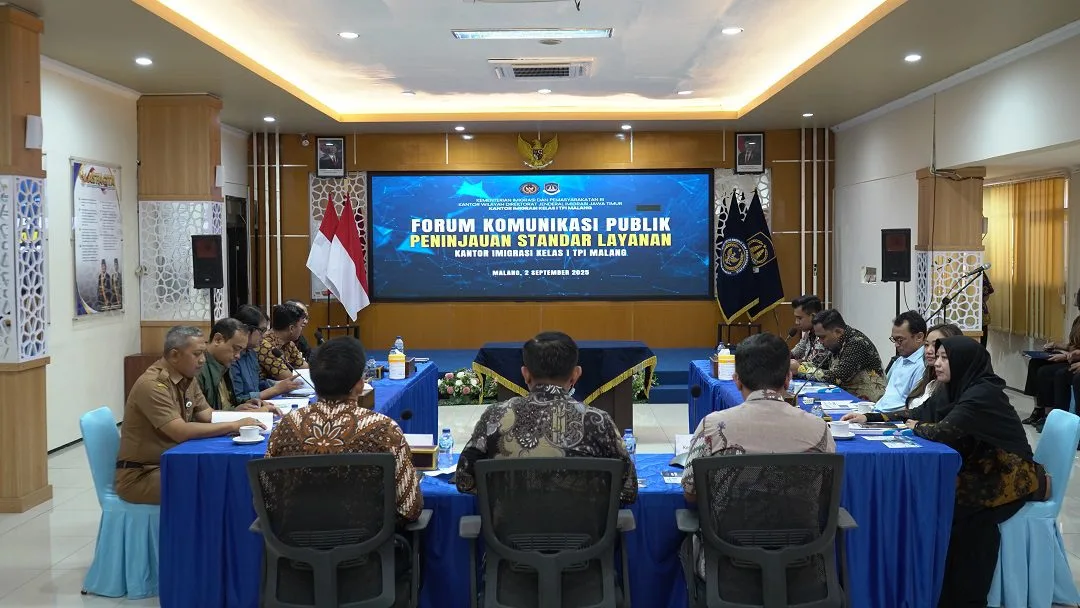 Cara forum komunikasi publik oleh Kantor Imigrasi Kelas I TPI Malang. Foto/dok