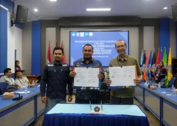 Polinema menjalin kerja sama dengan Politeknik Industri Petrokimia Banten (PIPB) dalam rangka meningkatkan kualitas pendidikan vokasi. /Foto: Dok. Polinema.