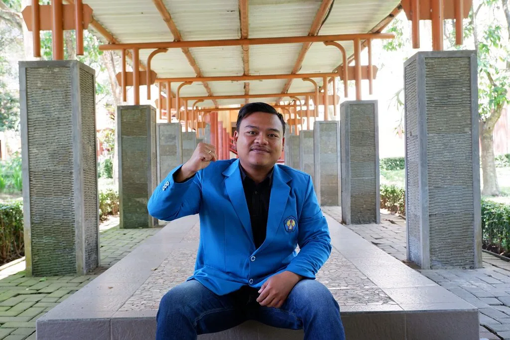 Sofyan Dwi Saputra, lulusan terbaik Teknik Mesin D-3, Institut Teknologi Nasional Malang (ITN Malang). Foto/Dok ITN Malang