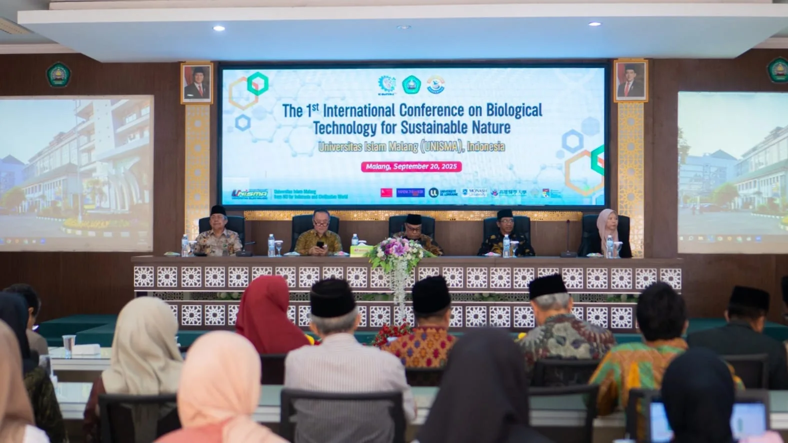 Unisma menggelar konferensi internasional The 1st International Conference on Biological Technology for Sustainable Nature (BioTESTA 2025). Foto: Dok