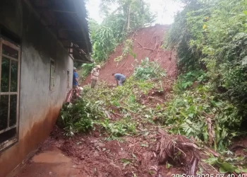 Tanah longsor di wilayah Tirtoyudo. Foto: BPBD Kabupaten Malang