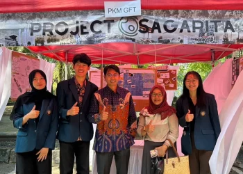 Mahasiswa UB Malang kenalkan blue industry pengolahan mikroalga. Foto: Dok