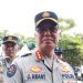 Kabid Humas Polda Jatim, Kombes Pol Jules Abraham Abast, saat menjelaskan soal motor brebet. (Foto/M Sholeh)