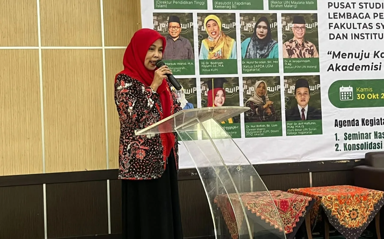 Sambutan Rektor UIN Malang, Prof. Dr. Ilfi Nur Diana, M.Si./Foto: Tugumalang.id/Bagus Rachmad Saputra.