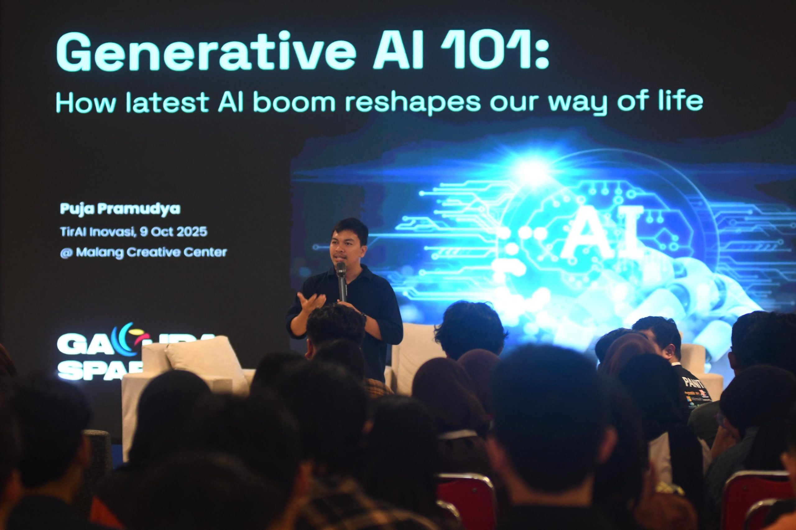 Antusias peserta dalam Event TirAI Inovasi 2025 di MCC. (Foto/dok. Tugumalang.id)