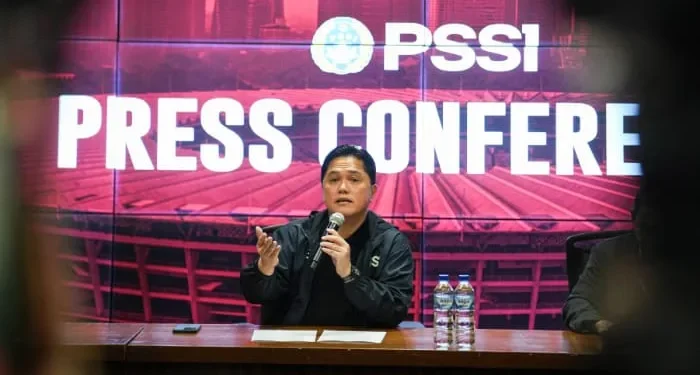 Ketua Umum PSSI, Erick Thohir tak mau terburu-buru menunjuk pelatih anyar Timnas Indonesia menggantikan posisi Patrick Kluivert. /Foto: Dok. PSSI