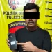 Polisi amankan tersangka pencurian dan ponsel yang ia curi. Foto: Polres Malang