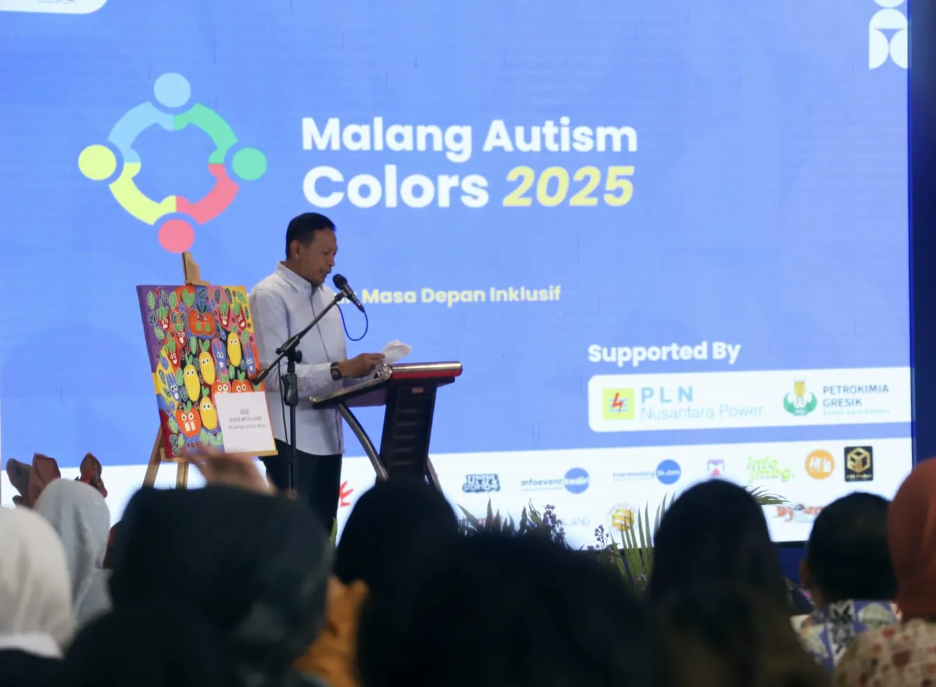 Wali Kota Malang, Wahyu Hidayat dalam acara Malang Autism Colours 2025. (Foto/dok. Prokopim Setda Kota Malang)