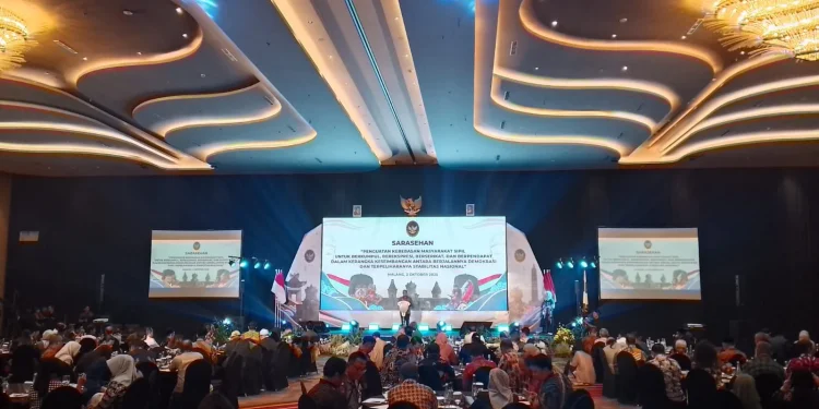 Sarasehan penguatan kebebasan masyarakat sipil untuk berpendapat. (Foto/M Sholeh)