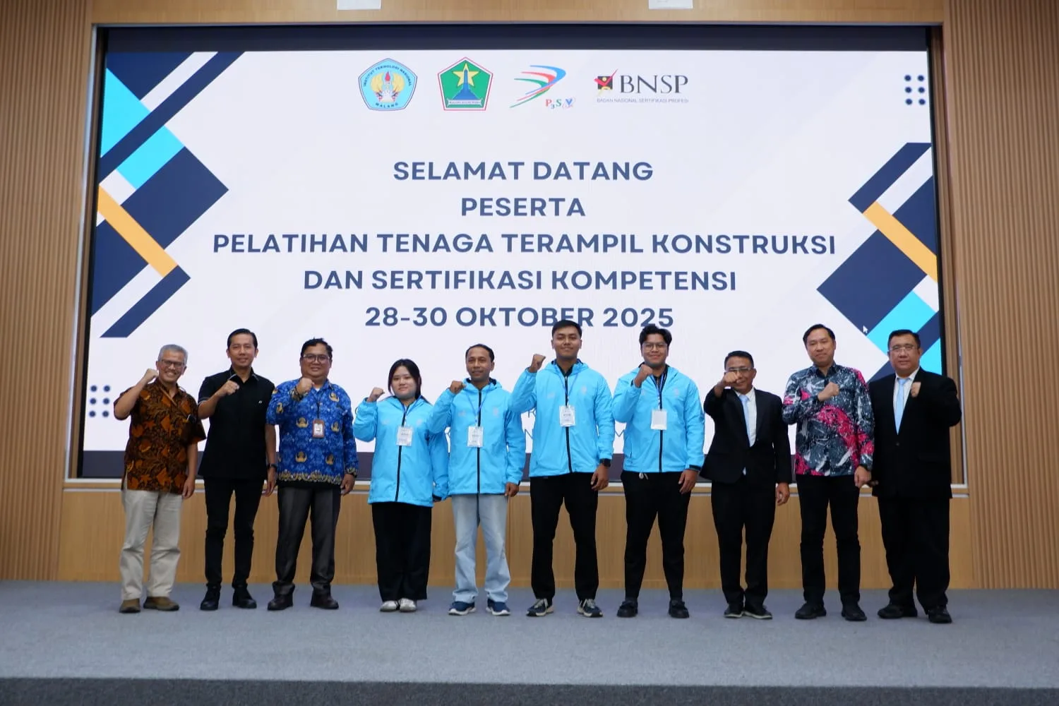 Pelatihan tenaga terampil konstruksi dan sertifikasi kompetensi antara ITN Malang dan Pemkot Malang. Foto/dok ITN Malang