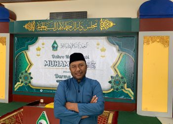 H Umar Faruq di pesantrennya di daerah Jedong, Wagir, Kabupaten Malang. Foto: Irham Thoriq